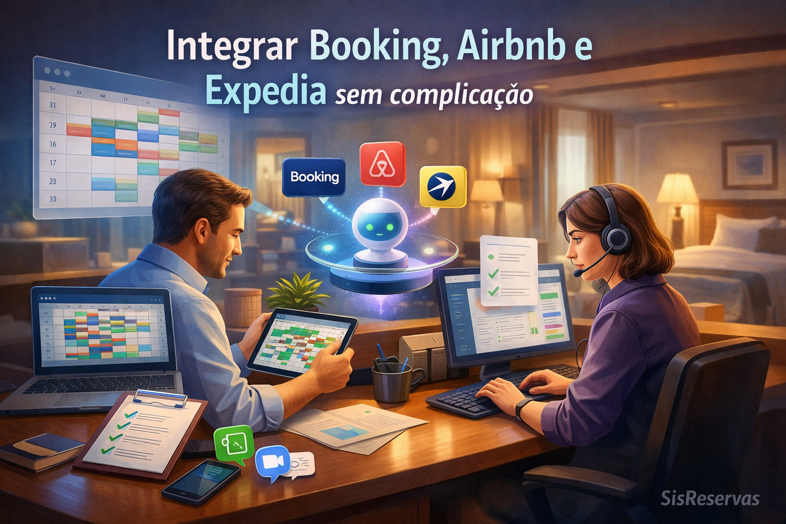 Como integrar Booking, Airbnb e Expedia sem dor de cabeça