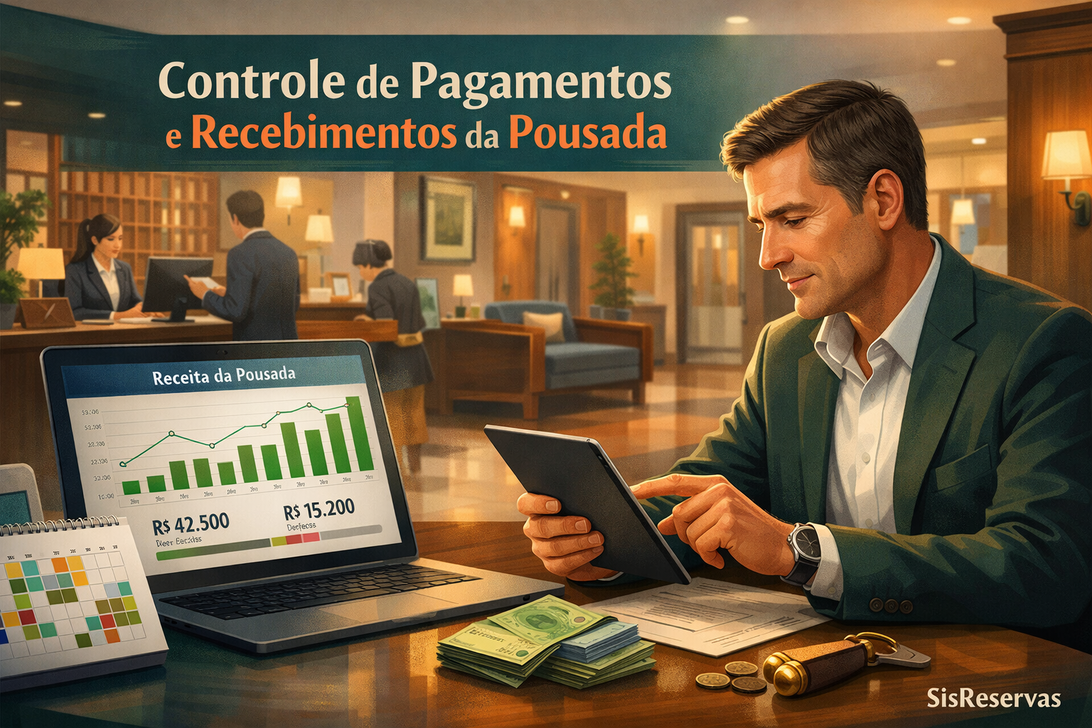 Como controlar pagamentos e recebimentos da pousada