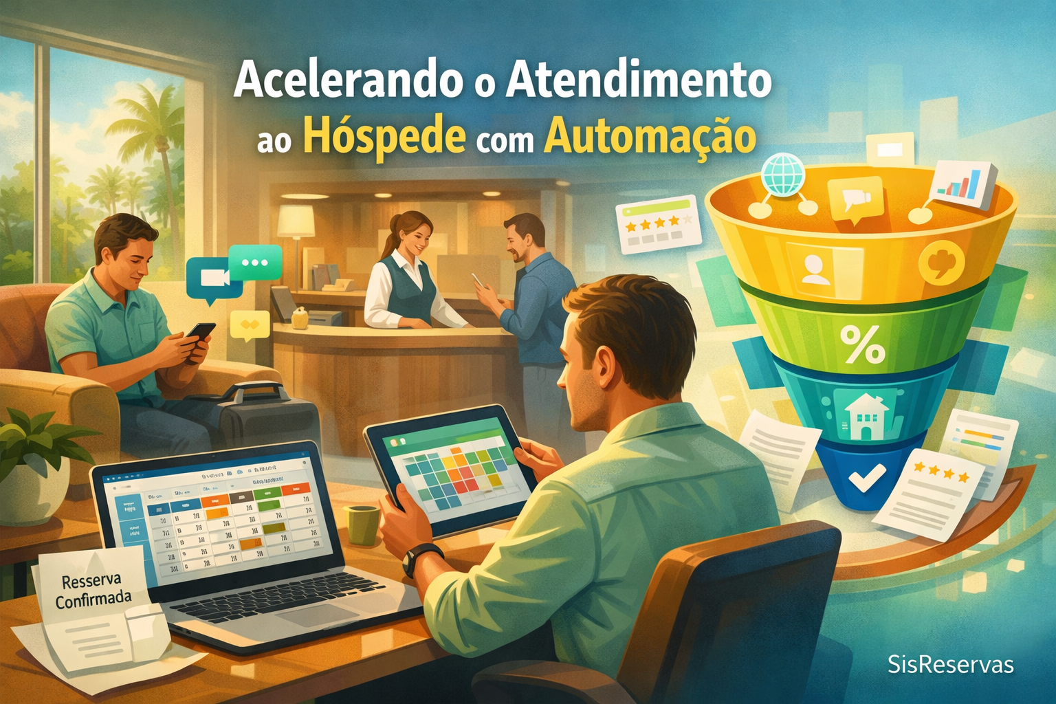 Como acelerar o atendimento ao hóspede usando automação