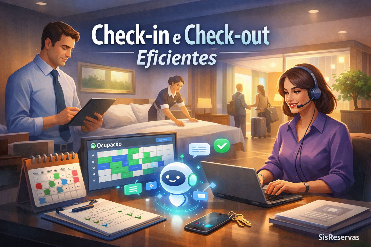 Como criar um processo eficiente de check-in e check-out