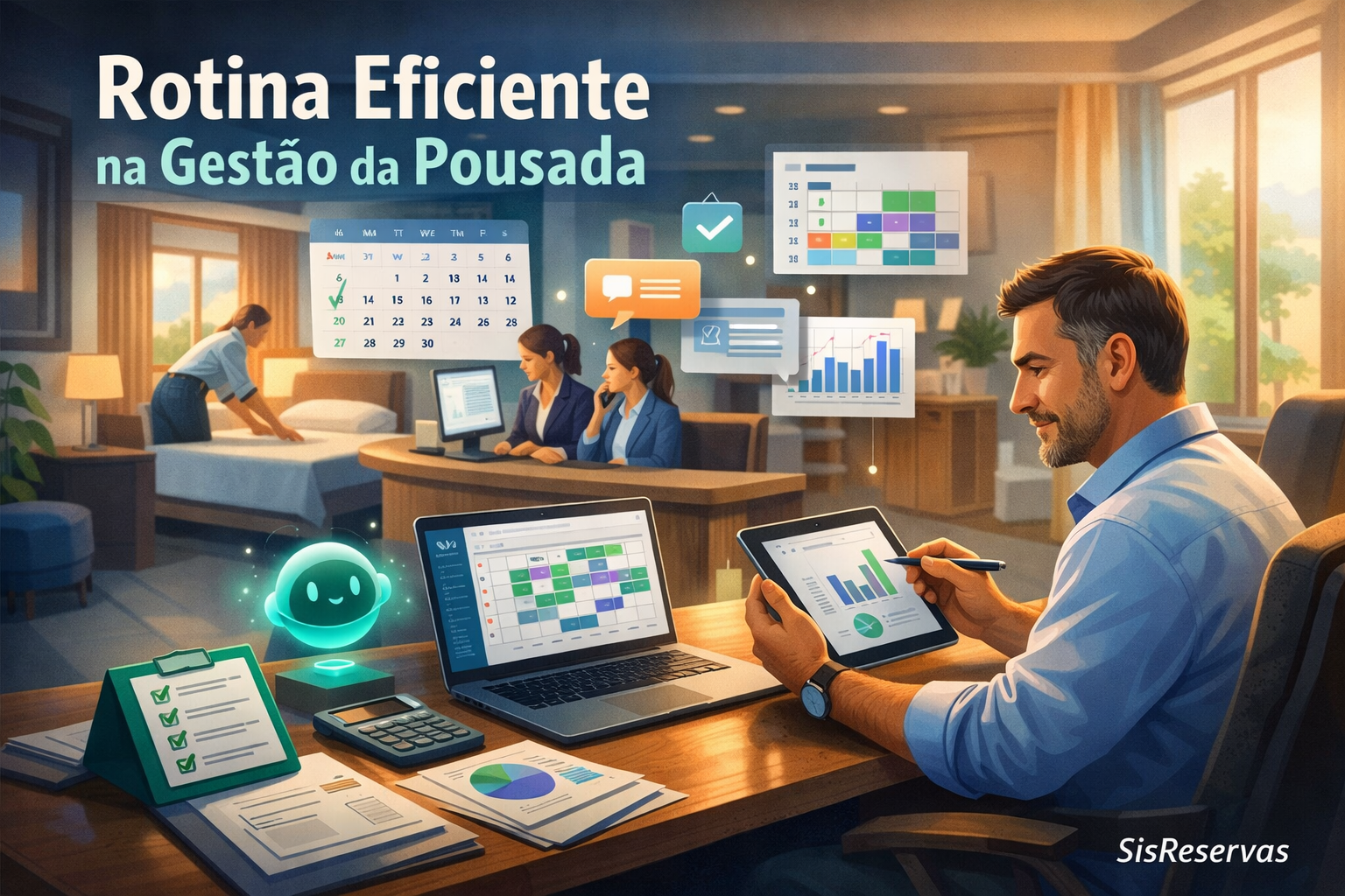 Como criar uma rotina eficiente para gestão da pousada