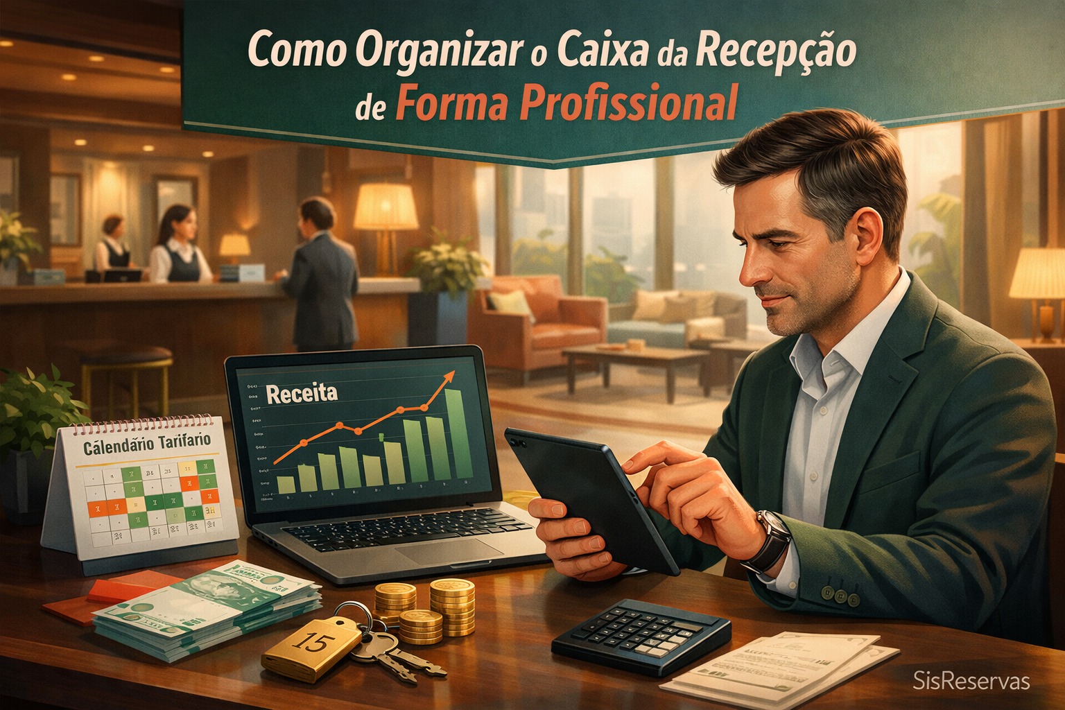 Como organizar o caixa da recepção de forma profissional