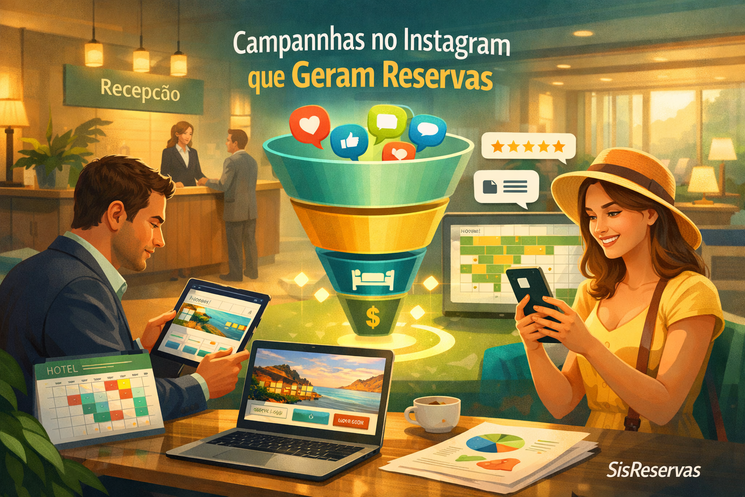 Como criar campanhas no Instagram que realmente geram reservas