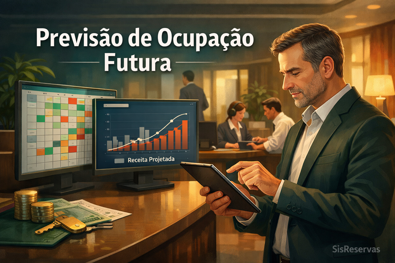 Como prever a ocupação futura usando ritmo de reservas e curva de pickup