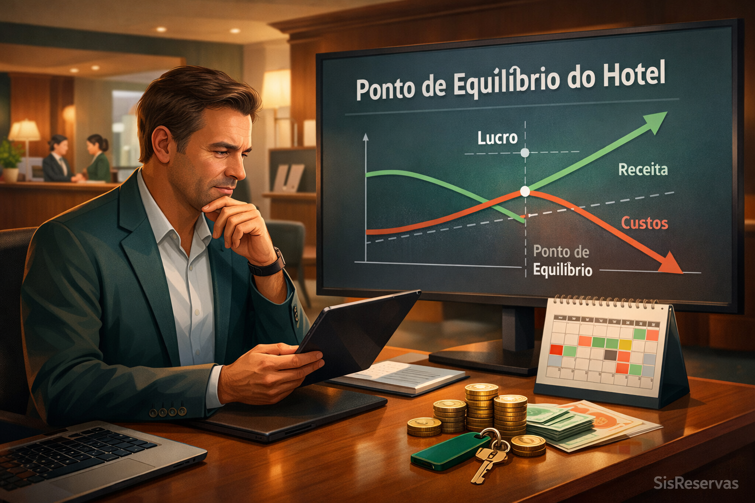 Como calcular o ponto de equilíbrio de um hotel ou pousada