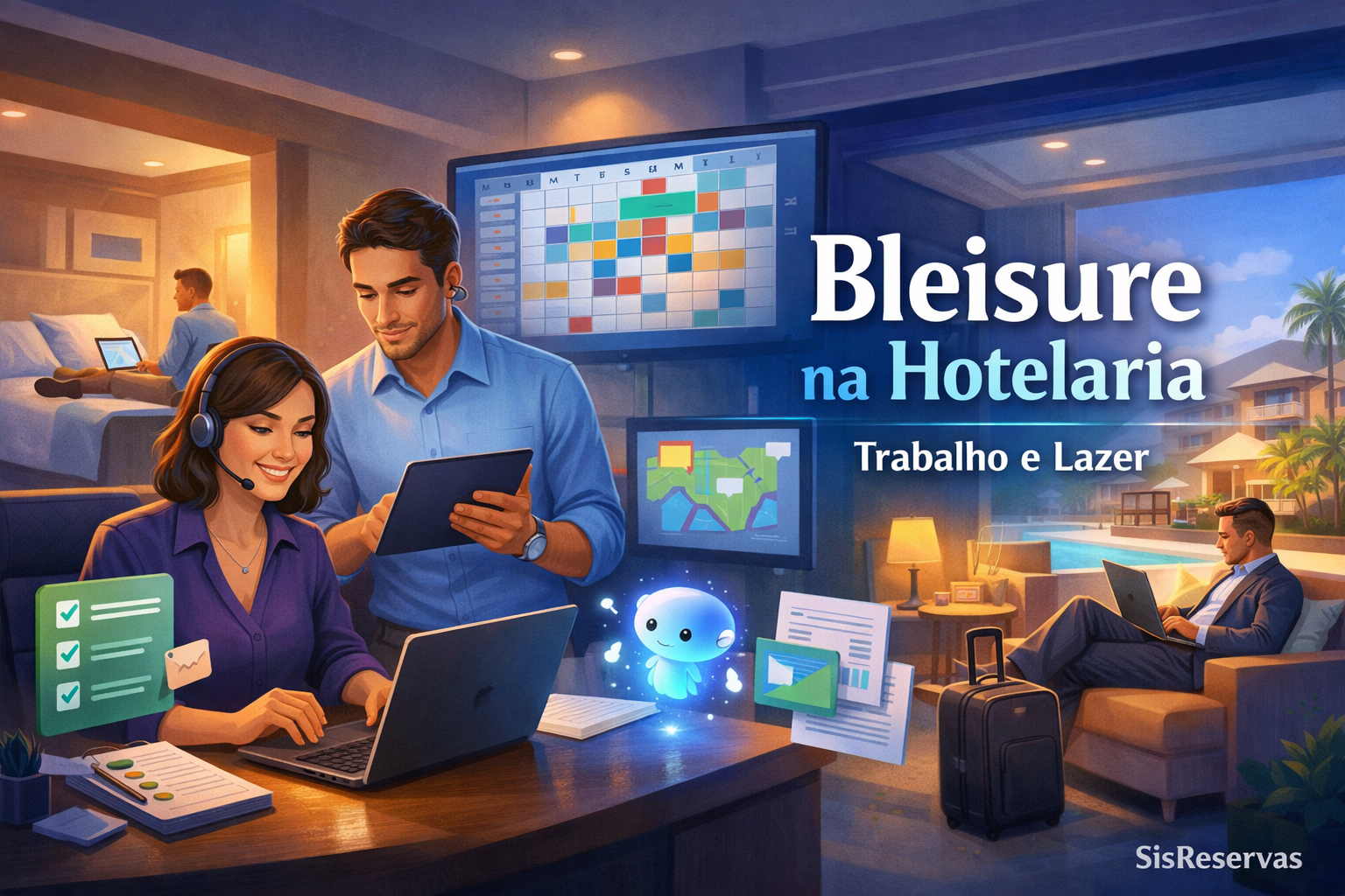 Bleisure na hotelaria: como atender hóspedes que misturam trabalho e lazer