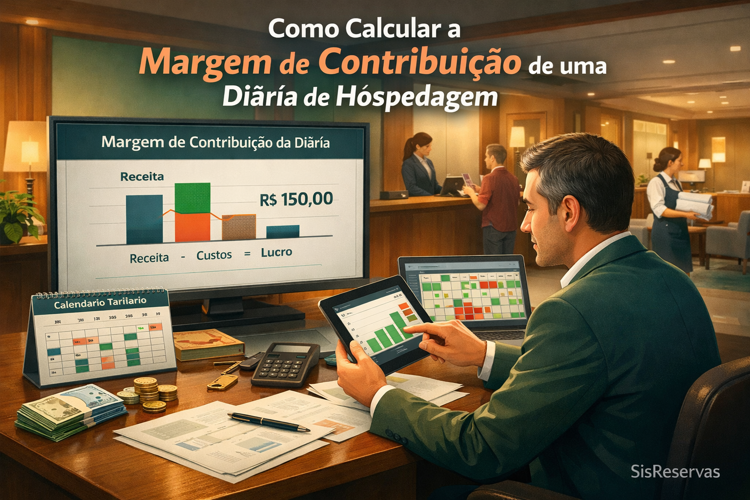 Como calcular a margem de contribuição de uma diária de hospedagem