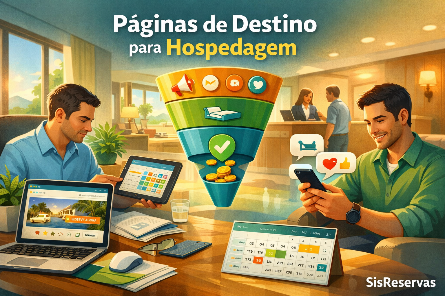 Como criar páginas de destino para campanhas de hospedagem