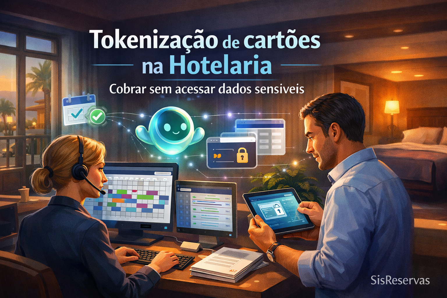 Tokenização de cartões na hotelaria: como cobrar sem acessar dados sensíveis